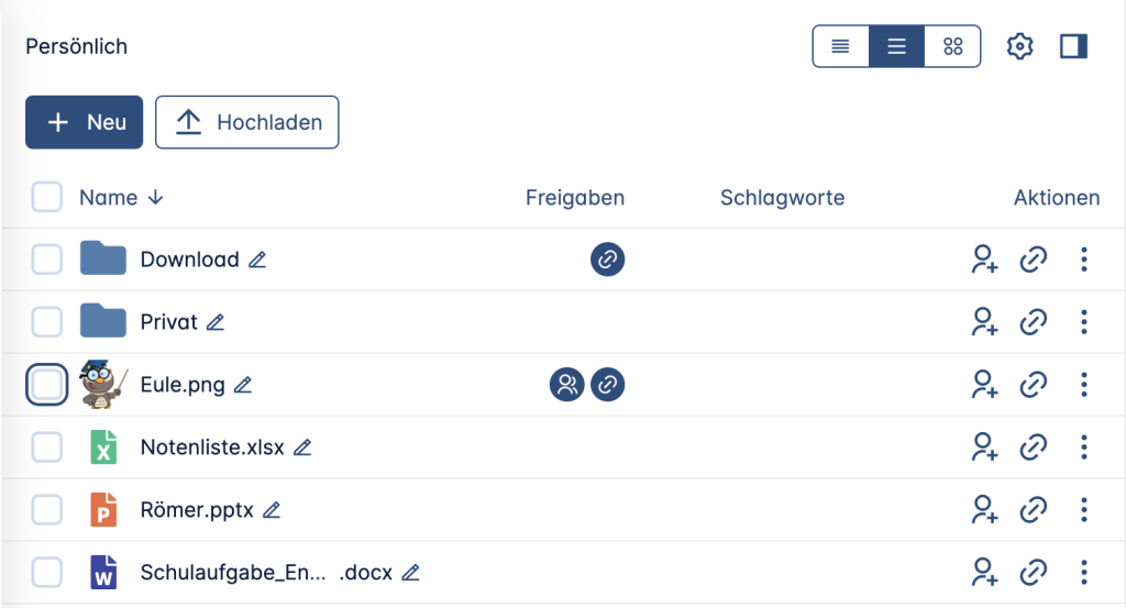 ByCS | Berechtigungen Bei Freigaben Festlegen (Web-Client)