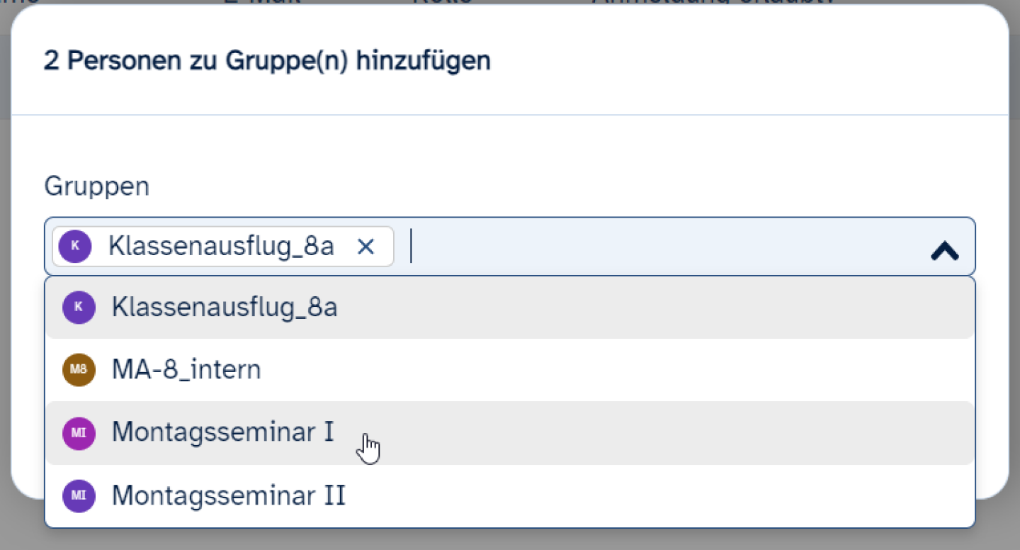 ByCS | Personen Zu Gruppen Hinzufügen (Web-Client)