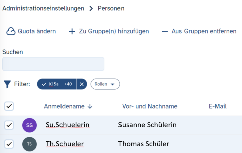 ByCS | Gruppe Mit Allen Schülerinnen Und Schülern Erstellen (Web-Client)