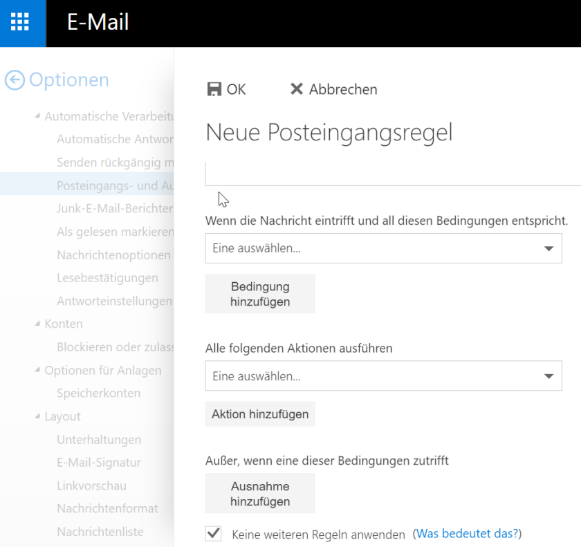 ByCS | E-Mail-Weiterleitung Einrichten