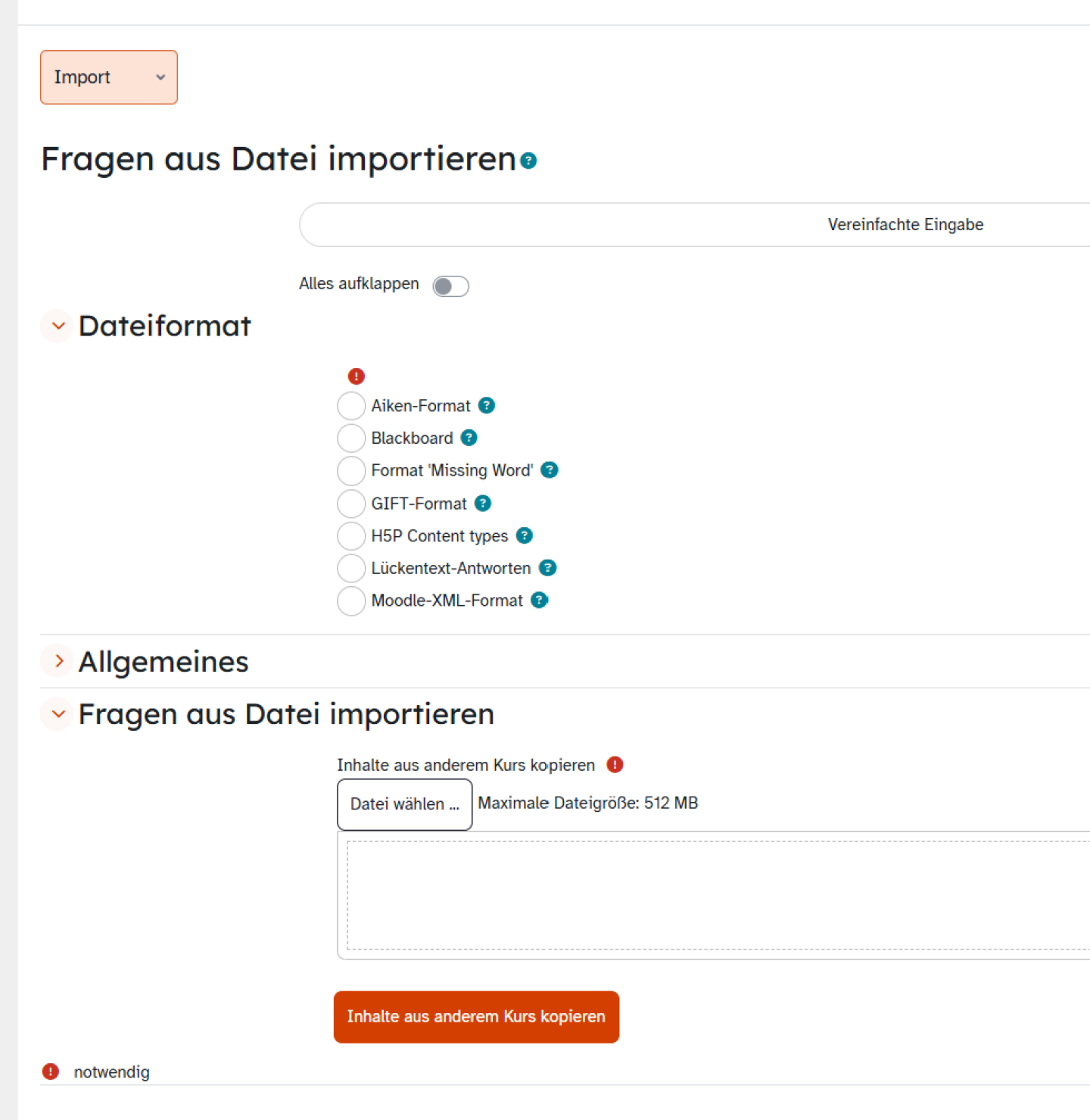 ByCS | Test - Fragensammlung: Fragen Aus Textdatei Importieren